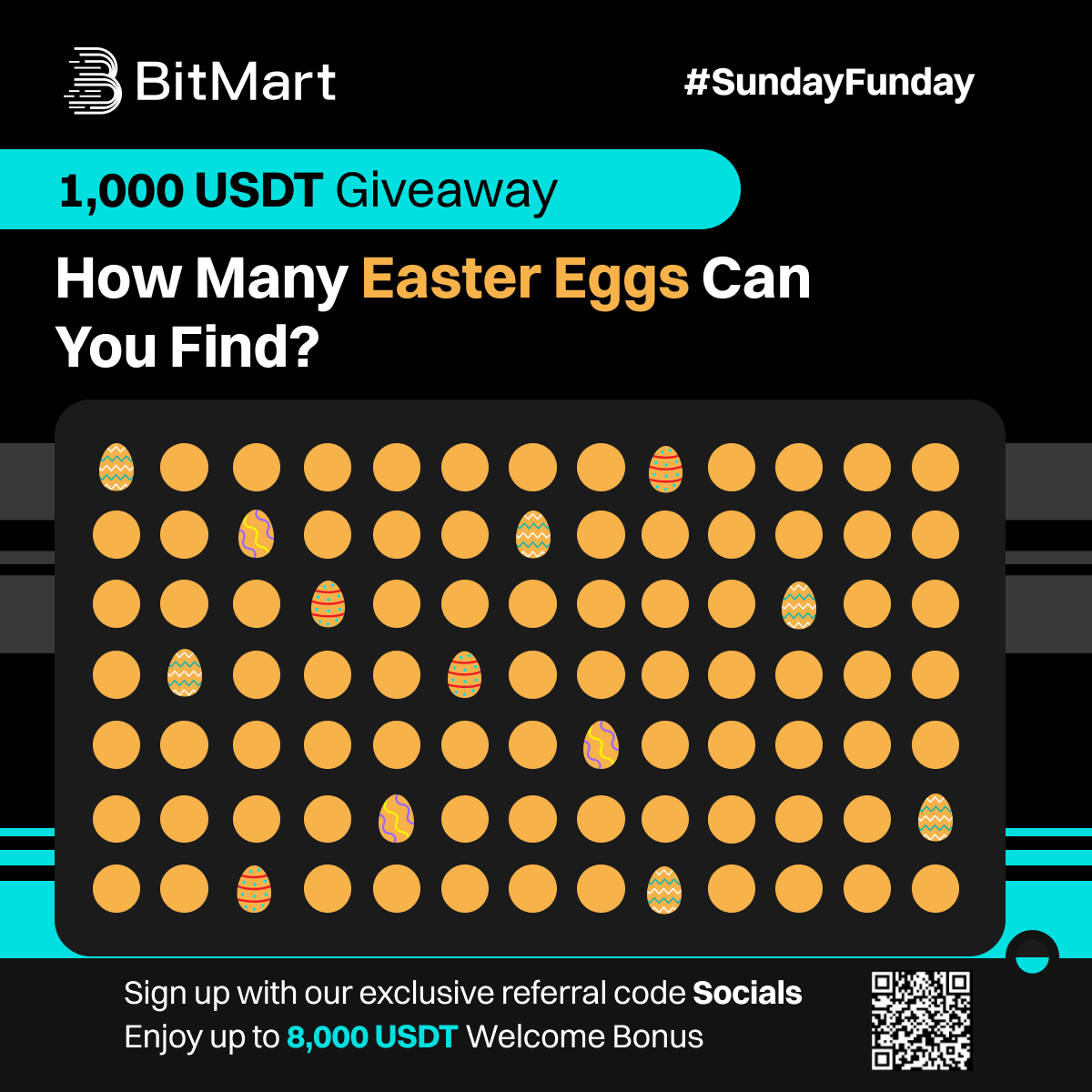 🐰 BitMart Easter Hunt Begins – Spot All the Easter Eggs, Share 1,000 USDT! 🐣

1️⃣Follow <a href="/BitMartExchange/">BitMart</a> 🥚
2️⃣Quote RT your answer &amp; tag 3 friends
3️⃣Fill in this form: forms.gle/7gHX8J7Ati4Pge…

#EasterEggs #EasterDay #BitMart #crypto #giveaway #airdrop