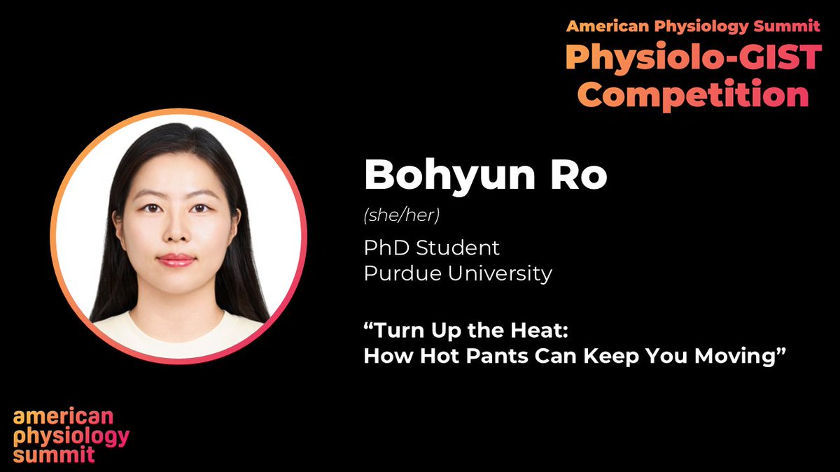 APSEEPSection's tweet photo. 🚨Exciting news! Two of the finalists for the APS Physiolo-GIST Competition are from our EEP Section!
Huge congrats to Bohyun Ro &amp; KarLee Lefebvre 👏
Can’t wait to hear your 3-minute science! 💡🎤
#PhysiologySummit25 #EEProud #PhysioloGIST https://t.co/lvnqfRxSjD