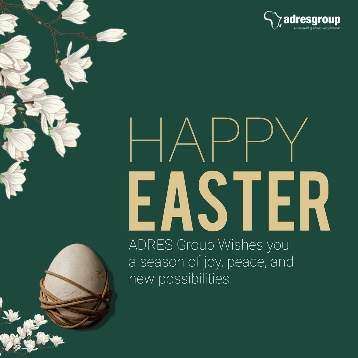 ADRESAfrica's tweet photo. A happy Easter holiday from the ADRES Group team. https://t.co/VXVO9g7MmG