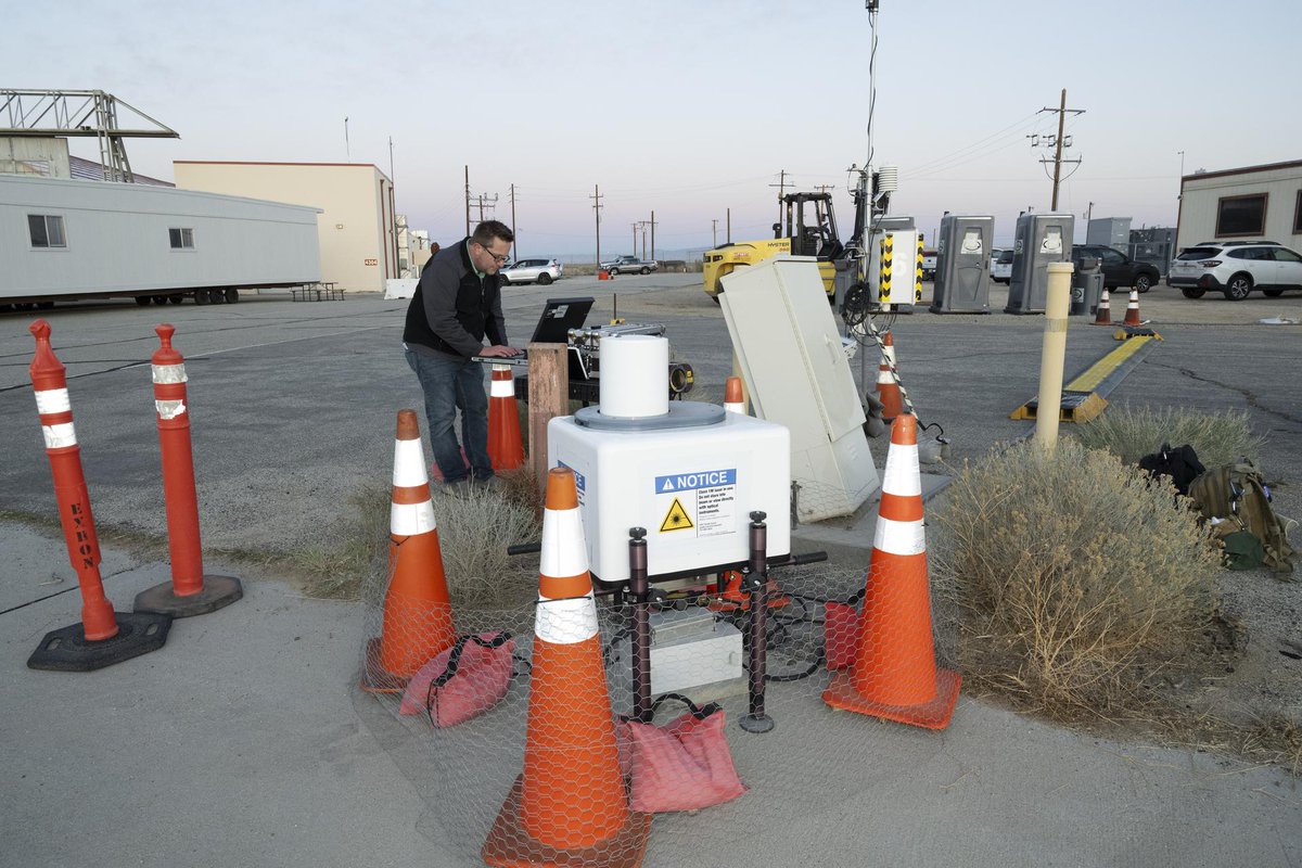NASA Armstrong (@nasaarmstrong) on Twitter photo NASA is studying wind effects and aircraft tracking to create safer air taxi flights!
We recently set up an array of sensors on the ground near <a href="/NASAArmstrong/">NASA Armstrong</a>, while one of the <a href="/jobyaviation/">Joby Aviation</a> experimental air taxi aircraft flew around the sensors.
🔗: go.nasa.gov/44ysNDI NASA is studying wind effects and aircraft tracking to create safer air taxi flights!
We recently set up an array of sensors on the ground near <a href="/NASAArmstrong/">NASA Armstrong</a>, while one of the <a href="/jobyaviation/">Joby Aviation</a> experimental air taxi aircraft flew around the sensors.
🔗: go.nasa.gov/44ysNDI
