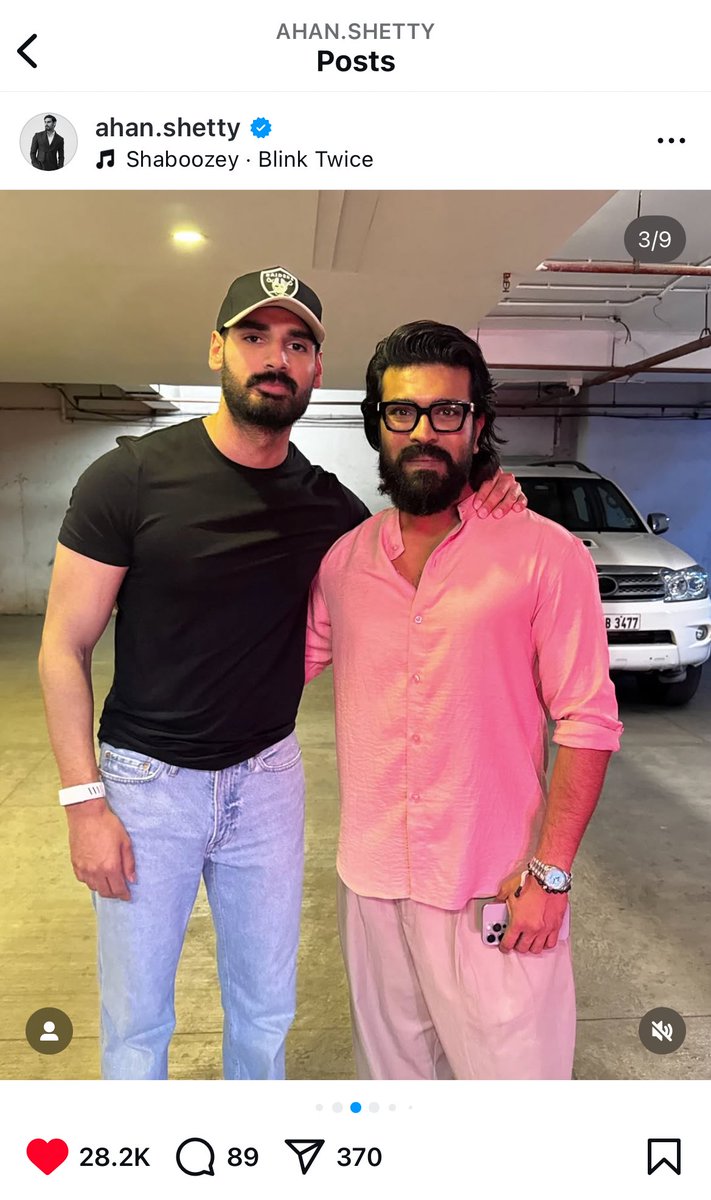#AhanShetty baba's instagram post

<a href="/AlwaysRamCharan/">Ram Charan</a> sir #RamCharan
