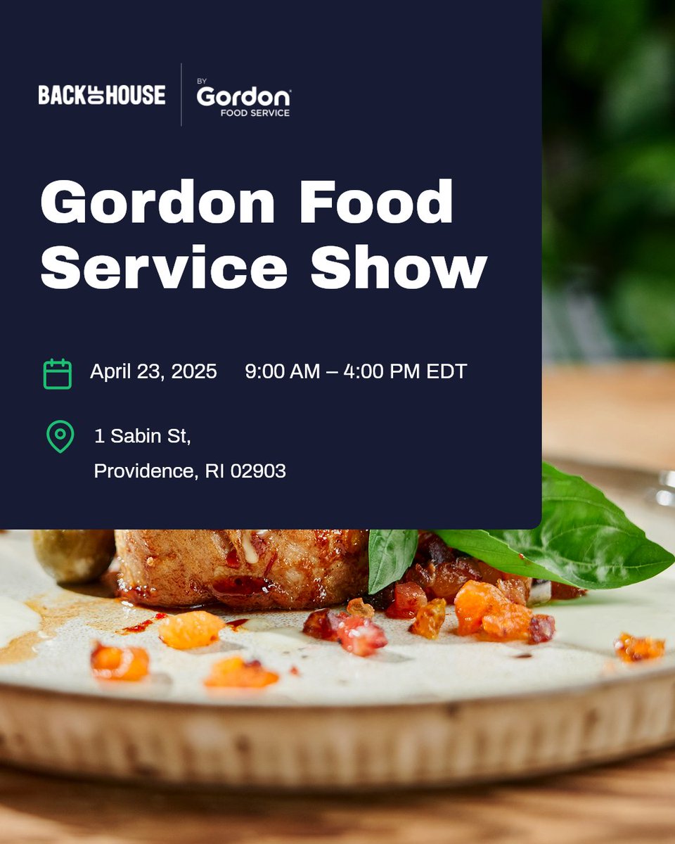 pushoperations's tweet photo. Join us on April 23 for the Gordon Food Service Show in Providence with the Back of House team! 

We’re excited to connect and talk about the tools and insights that can help your restaurant thrive. See you there! 👋

#GordonFoodServiceShow #RestaurantGrowth #PushOperations https://t.co/5oQGcKLe5K