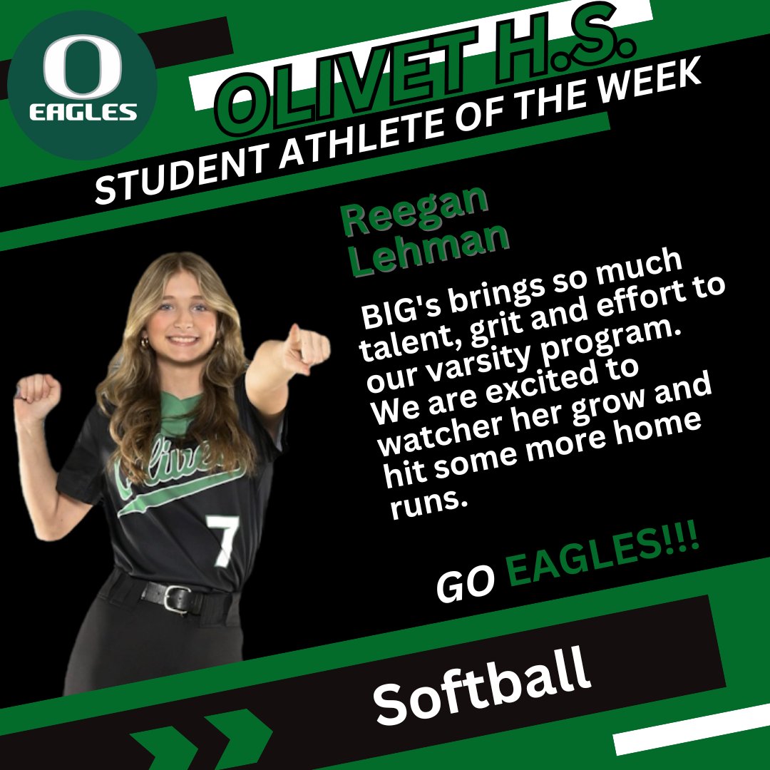 OlivetSports's tweet photo. Olivet High School Student Athletes of the Week!
#OlivetEagles https://t.co/0iT32cH1zk