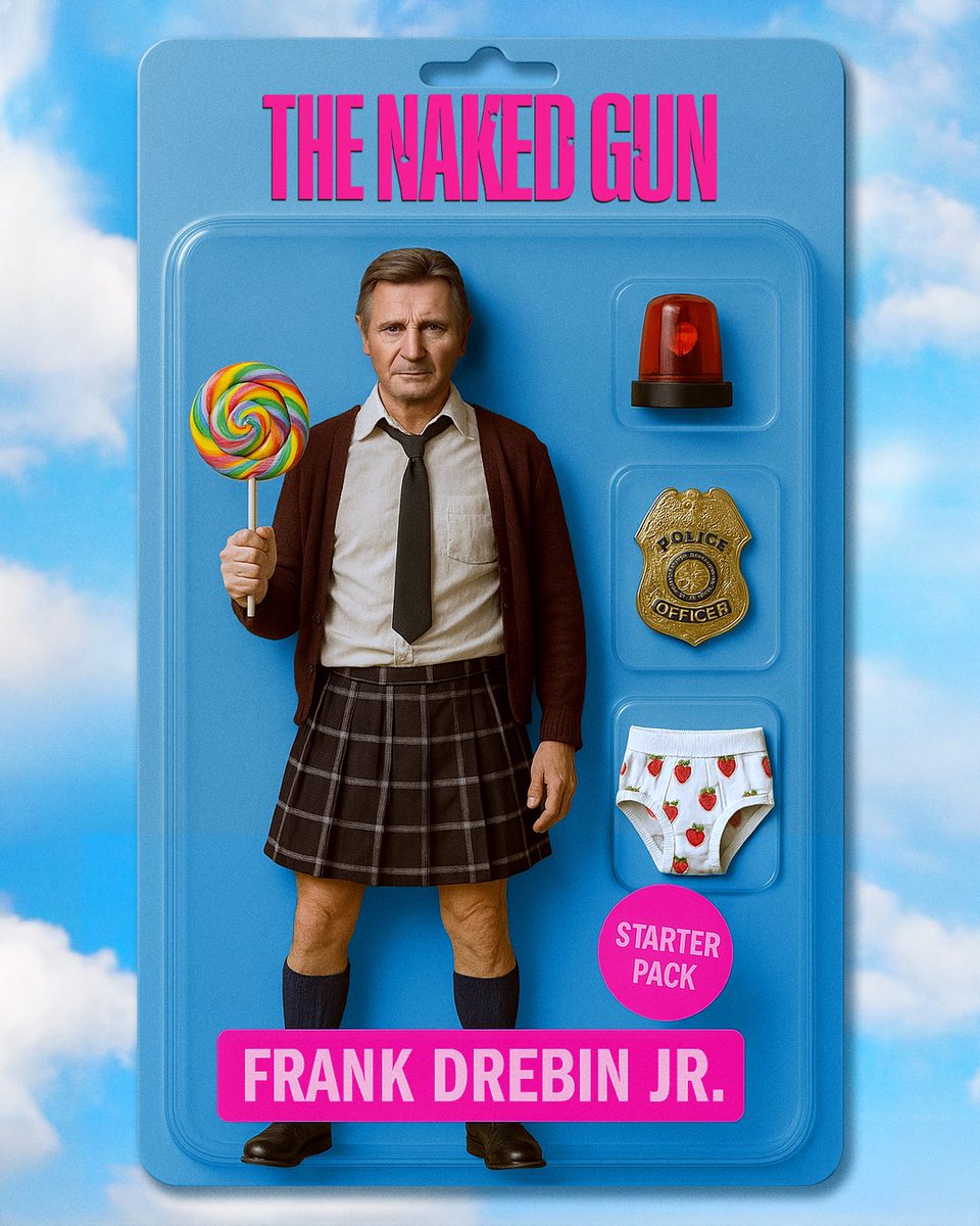 Frank Drebin Jr. starter pack. Essentials only. Only thing missing is the incompetence. #NakedGun