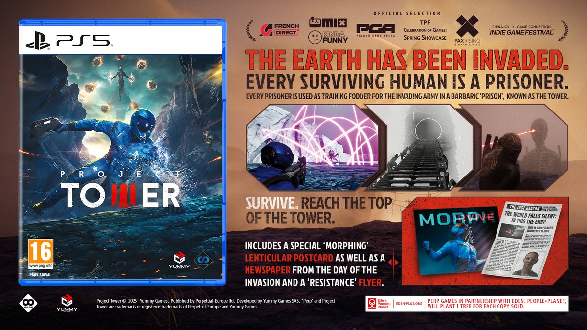 PerpGames's tweet photo. The #ProjectTower #PS5 physical edition is available now! 💥💿
Including an epic 'morphing' Lenticular Postcard, a newspaper from the day of the invasion, plus a Resistance flyer!
Will you be adding this to your physical game collection? 🤔
https://t.co/AGV13KKW7M https://t.co/zc92aj4sQH