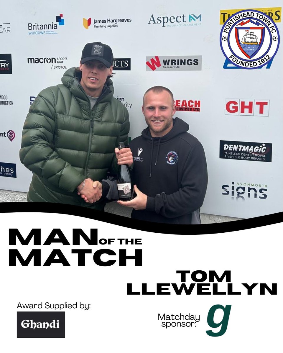Today’s man of the match - chosen by match sponsor G Force Supps - was <a href="/TomLlewellyn24/">Tom Llewellyn</a> ⭐️ Well played Tom👏

Thank you to Ghandi Indian Restaurant &amp; Takeaway for providing the prize 🍾

#MOTM

<a href="/swsportsnews/">South West Sports News</a>