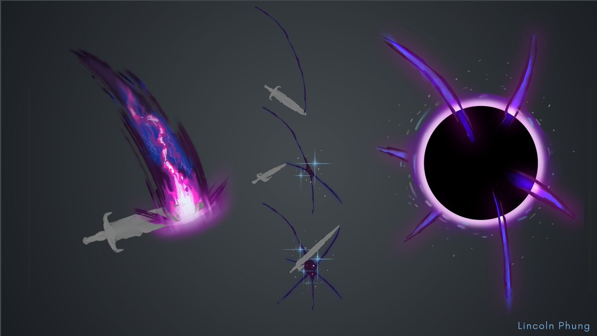 Simple concept art for the finished blackhole VFX never got posted! Lots of changes from concept to final!

#vfx #conceptart #gameart #stylized #vfxfriday