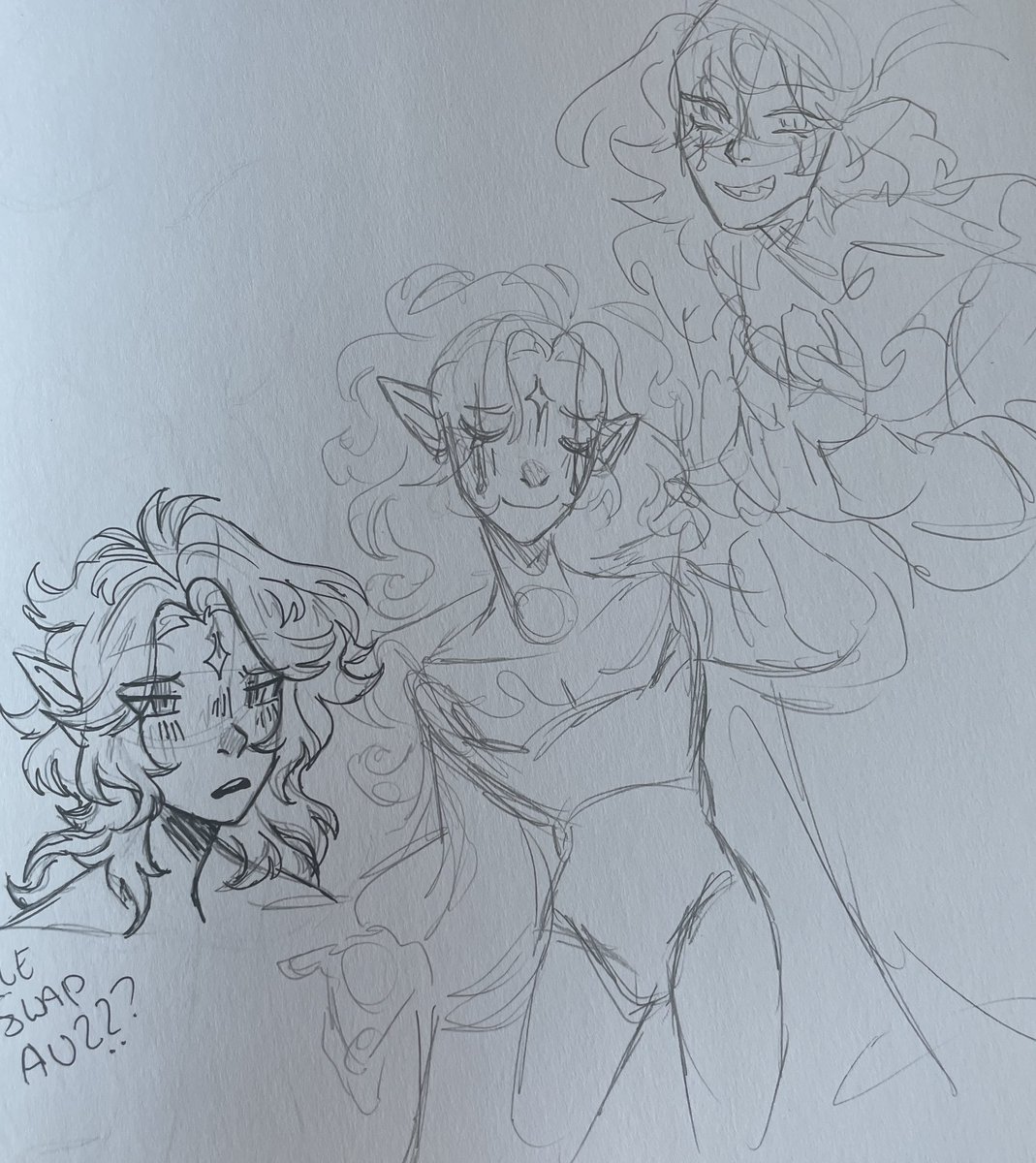 miniitaurus17's tweet image. Swap au doodles,,,, Still needs work i fear but i like how my silly came out 

#cookierunkindom #cookierunfanart #purevanillacookie