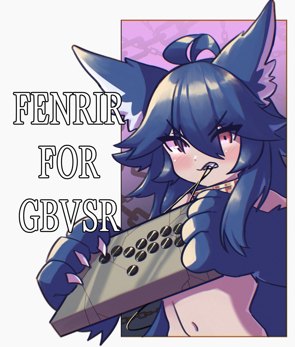 Raidamanz's tweet photo. Request from a friend. Happier with how Fenrir turned out compared to my previous attempt a few years ago.
#GBVSR https://t.co/vWmCAnn3Y1
