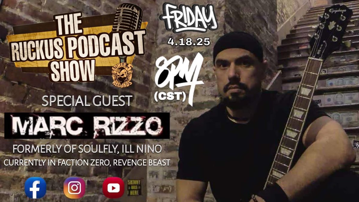 Force 5 Records (@force5records) on Twitter photo Tune in tonight in <a href="/DannyDiablo/">DANNY DIABLO</a> Youtube page! Special guest Marc Rizzo formerly of SOULFLY, ILL NINO!
8pm (cst) LIVE!
youtube.com/live/BJ_q3G5Zc… Tune in tonight in <a href="/DannyDiablo/">DANNY DIABLO</a> Youtube page! Special guest Marc Rizzo formerly of SOULFLY, ILL NINO!
8pm (cst) LIVE!
youtube.com/live/BJ_q3G5Zc…