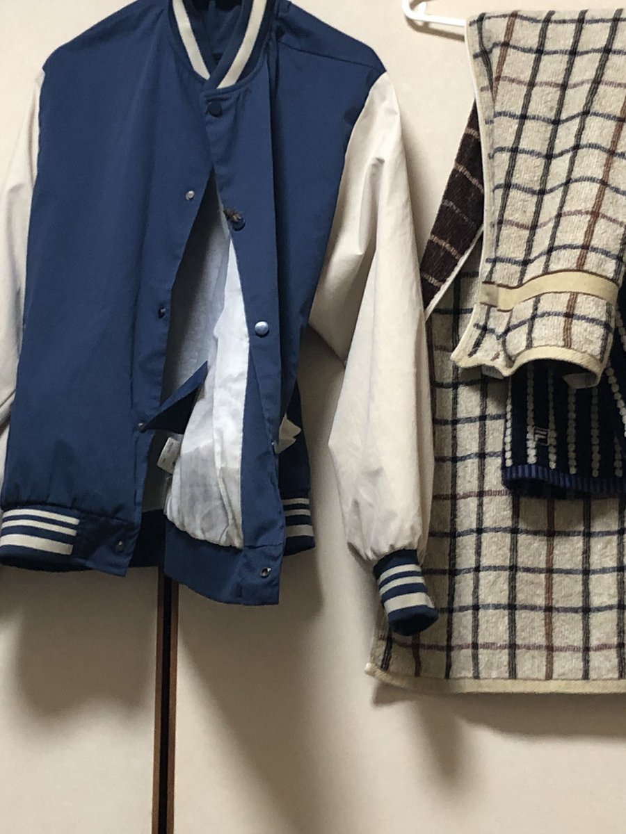 これ何まじ。上着の上から2番目のボタン。
なんか窓空いてないのに入ってきたのかな。？虫詳しい人求む。
#虫