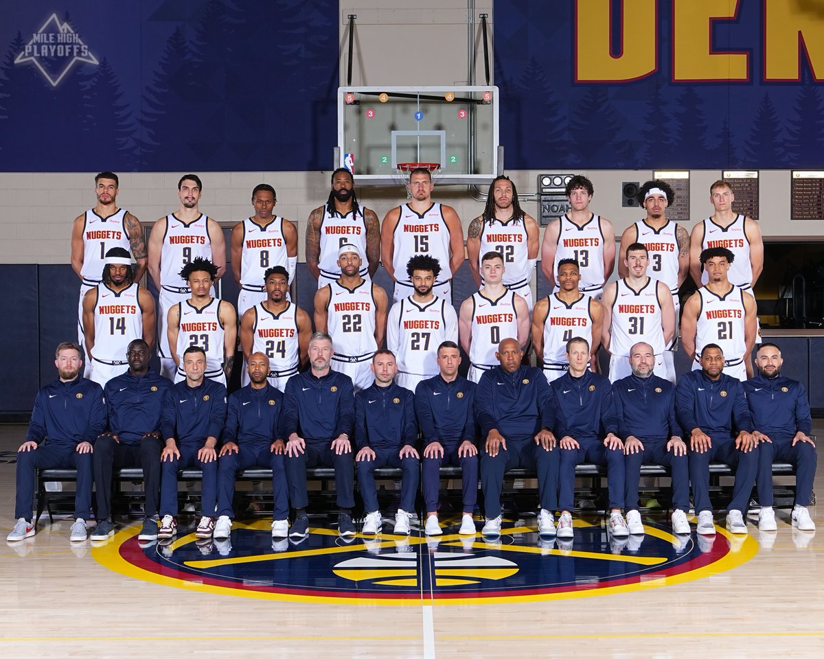 nuggets's tweet photo. Your 2024-25 Denver Nuggets https://t.co/WCjarIUMaf