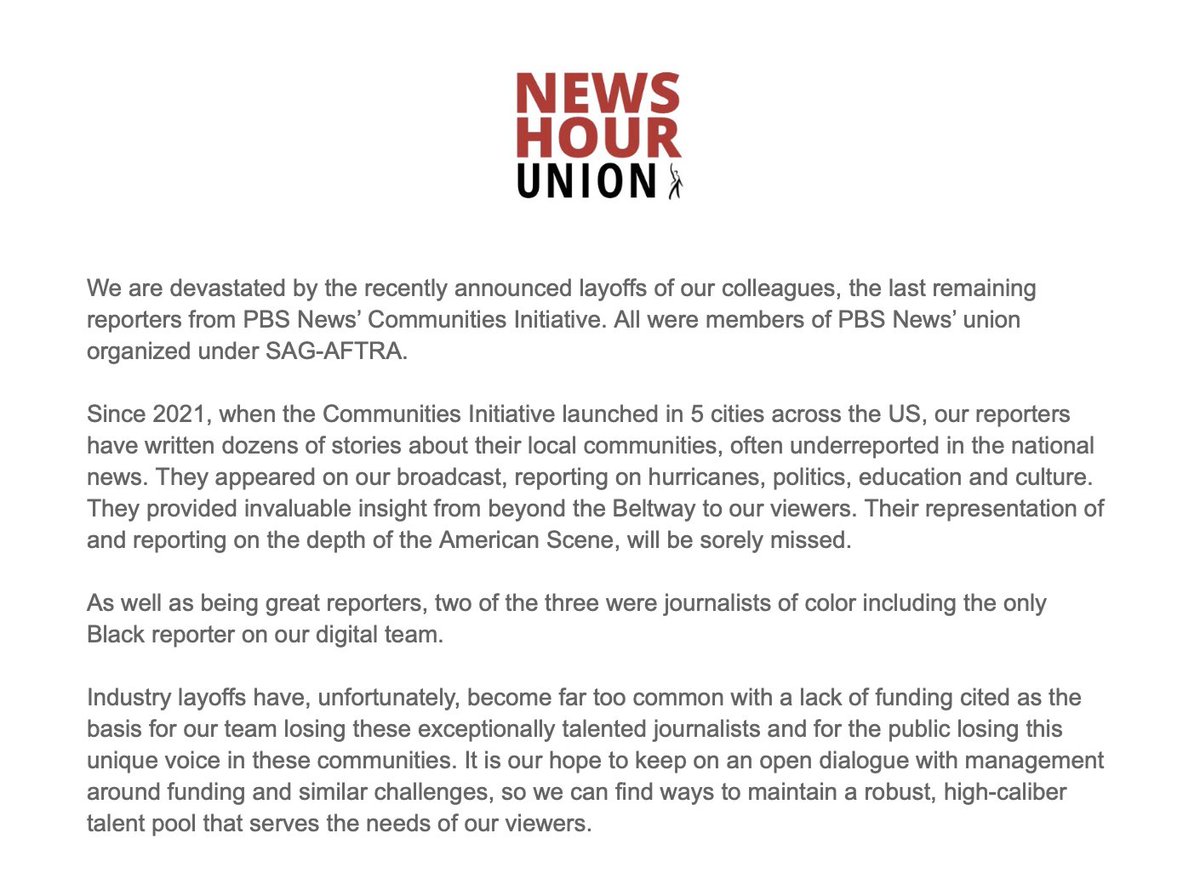 NewsHour Union tweet media