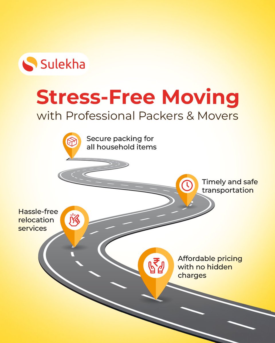 Sulekhadotcom's tweet image. Relocating? 🏠 Make your move easy with expert packers and movers! They offer safe, fast, and reliable shifting services.
Connect with our verified experts from Sulekha.

Click here to know more: tinyurl.com/2mn3jw3t
#sulekha #sulekhahome #packersandmovers #professionalpackers
