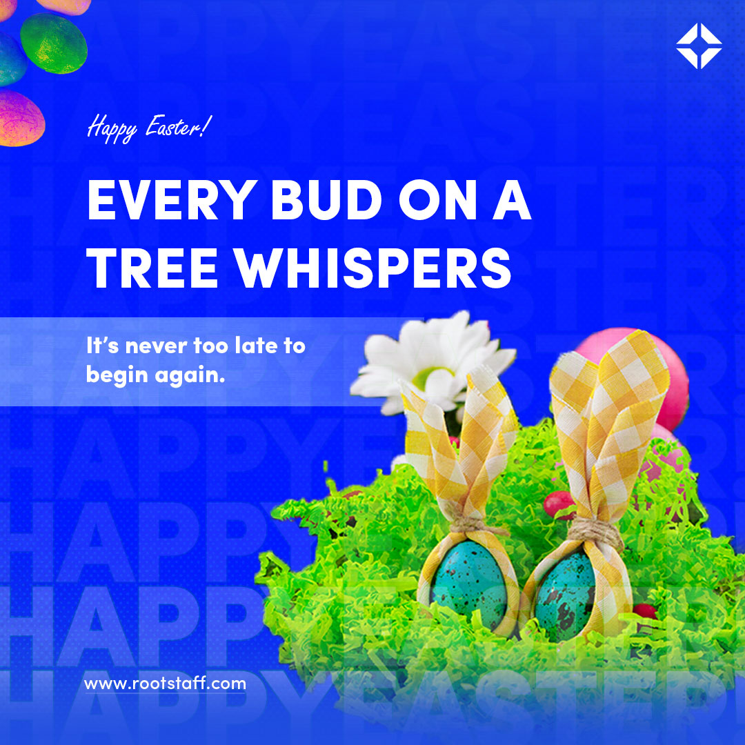 Rootstaffusa's tweet photo. Easter reminds us that renewal is always possible—just like a tree sprouts new buds, we can begin again. It’s a time for hope, growth, and fresh starts.

Wishing you a joyful Easter filled with new possibilities and endless blessings!

#RootStaff #Easter #easter2025 https://t.co/mK7t7wkQYI