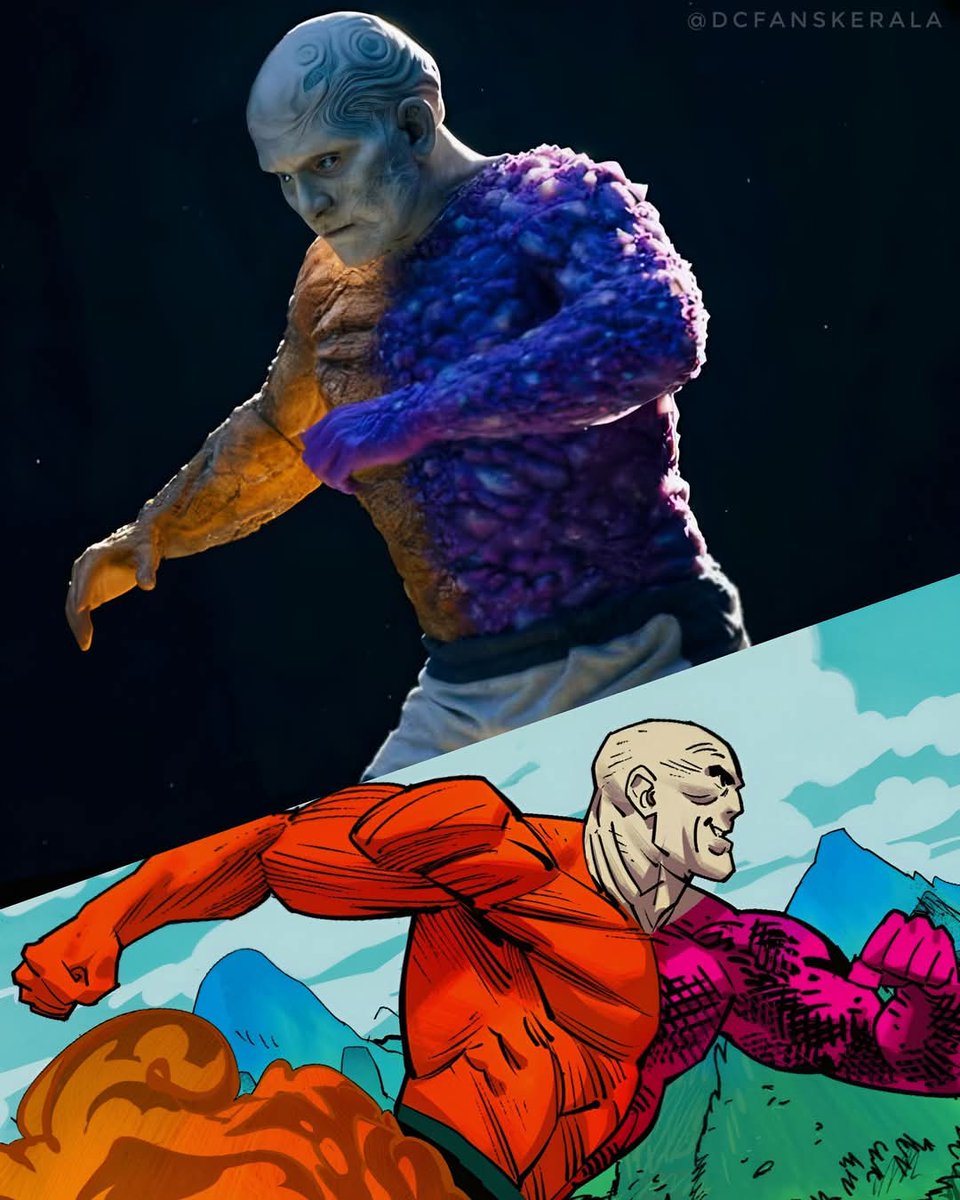 DcKerala's tweet photo. New official look at Anthony Carrigan as Metamorpho in ‘SUPERMAN'.❤️

#DCFansKerala #Superman #DCComics #DavidCorenswet #DCU #Metamorpho https://t.co/JpHhi38dDW