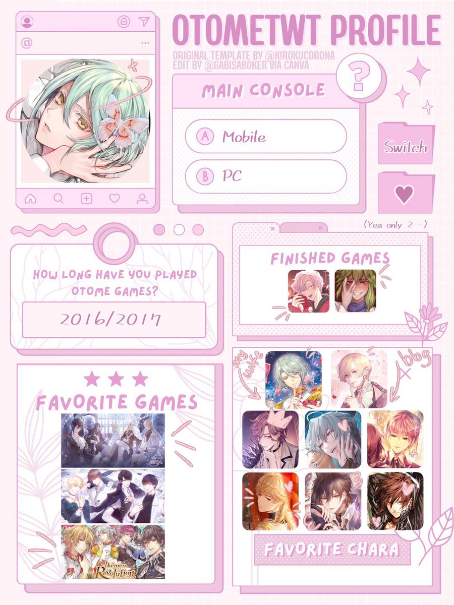Ph0lia's tweet image. I realised I never really posted my intro on this account, so here it is!!
Would love to get to know more folks in the community (๑˃̵ᴗ˂̵)
┊         ┊   ┊     ┊
┊         ┊   ┊   ˚★⋆
┊         ┊   ⋆
┊         ★⋆
┊ ◦
★⋆

↳˗ˏˋ[ #otometwt / #otometwtintro ]ˊˎ˗ ↴