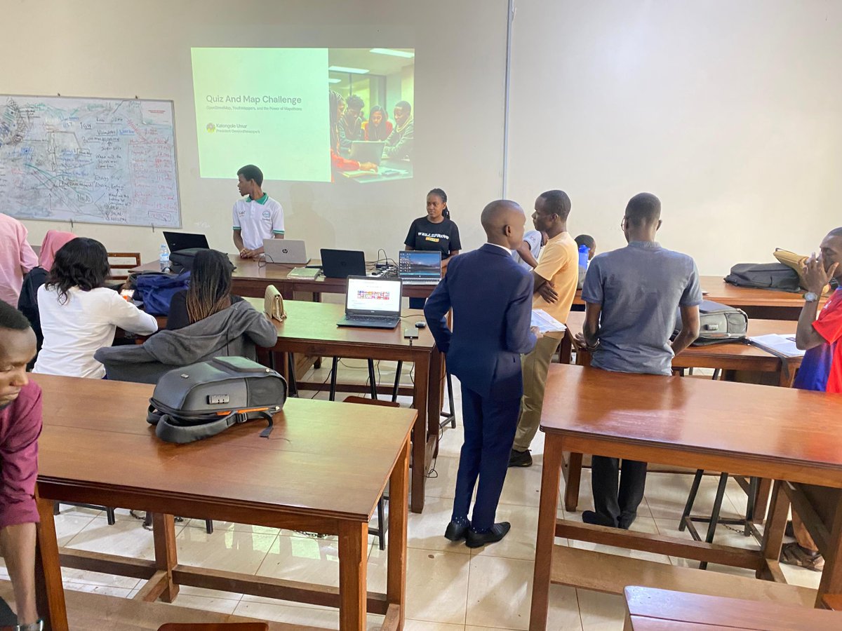 katongole Umar (@umar27299912) on Twitter photo 🌍 It was a great session! The 2025 Mid-Term Quiz & Map Challenge at Makerere University's Geog Lab 2 (CHUSS) brought together <a href="/GeoYouthmappers/">Geo Youthmappers</a>, @mugs, and Education students for a dynamic collaboration. Kudos to all! 🗺️📚 #Geography #YouthMappers 🌍 It was a great session! The 2025 Mid-Term Quiz & Map Challenge at Makerere University's Geog Lab 2 (CHUSS) brought together <a href="/GeoYouthmappers/">Geo Youthmappers</a>, @mugs, and Education students for a dynamic collaboration. Kudos to all! 🗺️📚 #Geography #YouthMappers
