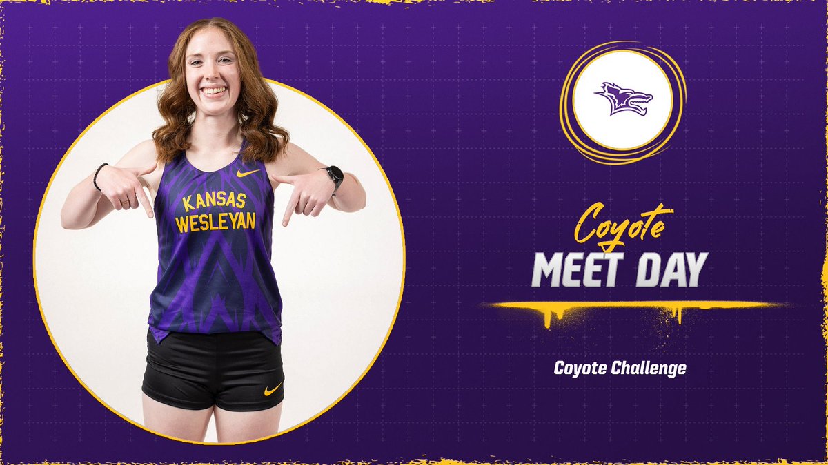 🟣 𝑴𝑬𝑬𝑻 𝑫𝑨𝒀 🟡

It’s home meet day! The Coyotes first home regular season meet in 50+ years is upon us. 

Today we have Throws and The Mortgage Company Distance Carnival!

#RollYotes

📍Salina, KS
⏰ 1:00 pm 
🎥 kcacnetwork.com/kansaswesleyan/
📊 blacksquirreltiming.com