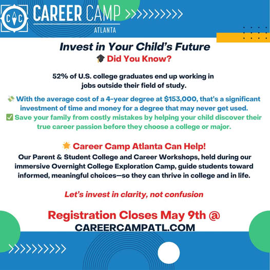Brian Keefer, Ed.D. (@brian_keefer) on Twitter photo Are you truly investing in your child's future? See how Career Camp Atlanta can help your middle or high schooler find their direction! <a href="/careercampatl/">Career Camp ATL</a> <a href="/GeorgiaCTAE/">Georgia CTAE</a> <a href="/MetroRESA/">Metro RESA</a> <a href="/ajc/">Atlanta Journal-Constitution</a> <a href="/AtlantaRegional/">Atlanta Regional Commission</a> <a href="/AtlantaMagazine/">Atlanta Magazine</a> <a href="/unitedwayatl/">United Way of Greater Atlanta</a> <a href="/GeorgiaCTAE/">Georgia CTAE</a> <a href="/GAPartnership/">Georgia Partnership for Excellence in Education</a> Are you truly investing in your child's future? See how Career Camp Atlanta can help your middle or high schooler find their direction! <a href="/careercampatl/">Career Camp ATL</a> <a href="/GeorgiaCTAE/">Georgia CTAE</a> <a href="/MetroRESA/">Metro RESA</a> <a href="/ajc/">Atlanta Journal-Constitution</a> <a href="/AtlantaRegional/">Atlanta Regional Commission</a> <a href="/AtlantaMagazine/">Atlanta Magazine</a> <a href="/unitedwayatl/">United Way of Greater Atlanta</a> <a href="/GeorgiaCTAE/">Georgia CTAE</a> <a href="/GAPartnership/">Georgia Partnership for Excellence in Education</a>