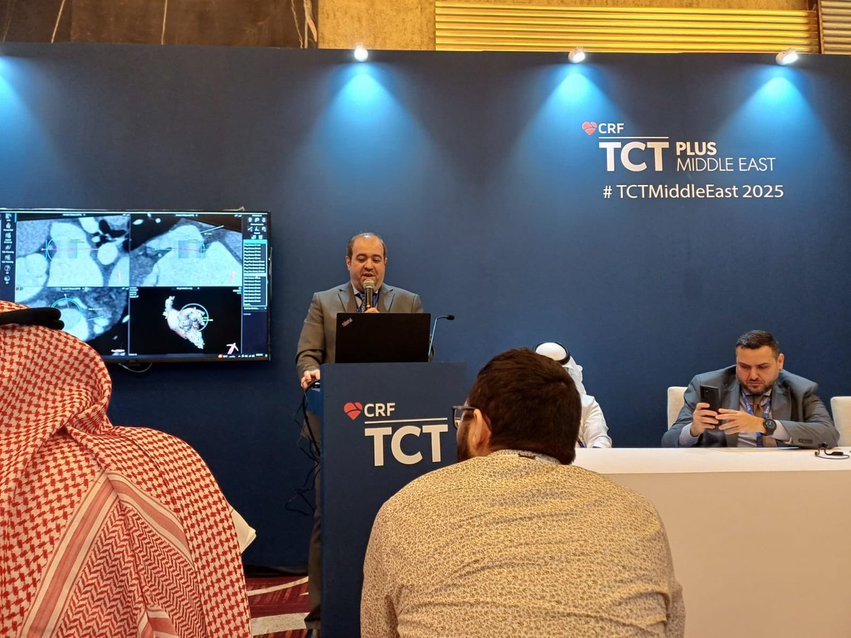 ChamsiPash's tweet image. Interactive session using CT 3mensio for LAA pre and post assessment . Great discussions and interest in the filed, a pleasure to be part of @TCT_ME_ #TCTMiddleEast2025 @mirvatalasnag @drptca @AlkashkariWail