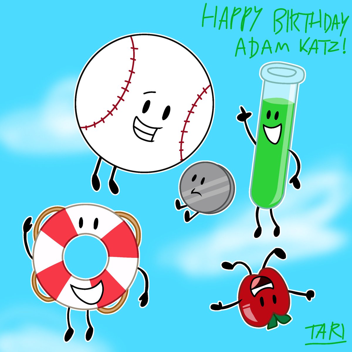 ClottedOwO's tweet photo. This is for Adam Katz' birthday! Thank you for making this amazing show! @anim @realAdamKatz #inanimateinsanity #animationepic #adamkatz https://t.co/17GClzPCyz