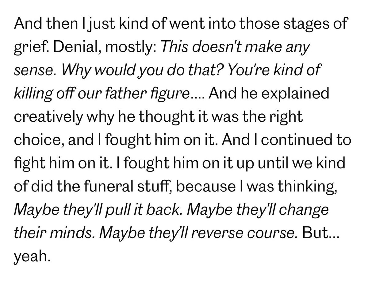 ravibuckleydiaz's tweet photo. Kenny crying throughout his entire interview. Literally nobody wanted this, not even the actors. https://t.co/KCFNdOHxKT https://t.co/9jJILk3U8c
