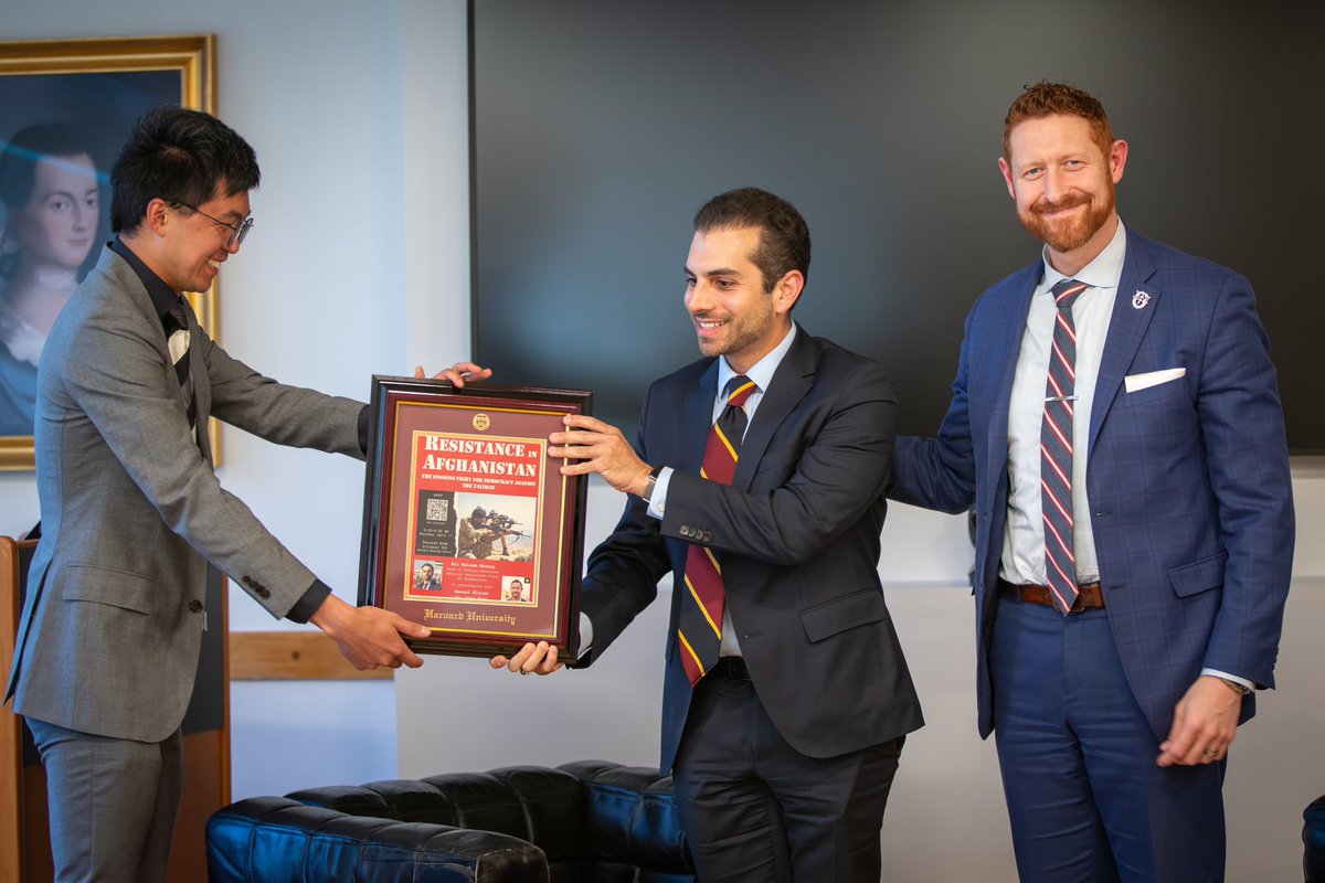 alinazary's tweet photo. I had the immense honor of speaking to a group of bright and sophisticated students at Harvard University’s @Kennedy_School yesterday. The leader of the NRF, @AhmadMassoud, delivered remarks, followed by a fireside chat during which I thoroughly outlined the aims and vision of the @NRFafg, as well as possible solutions to save Afghanistan from its dire situation and prevent regional and global calamities. It is always refreshing to engage with the leaders of tomorrow during such opportunities.

A special thank you to @realdanwang and @DanielTElkins.