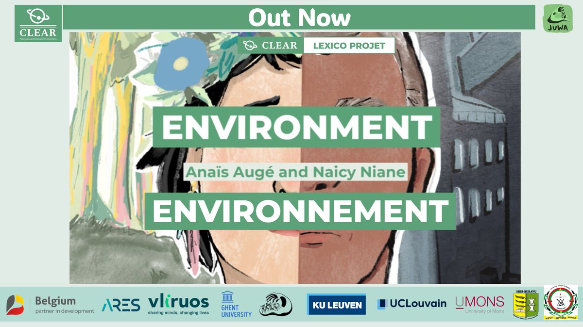 JuwaResearch's tweet photo. [📢#OutNow] Check out the latest #OpenAccess paper on the concept of #Environment, authored by Anaïs Augé and Naicy Niane, as part of the #LexicoProject within the #CLEARPSP: Climate &amp; Environment.
📌[EN]👉https://t.co/7B7LhJWUkh
📌[FR]👉https://t.co/sFVQEXfmuc https://t.co/sU0sp1S34e
