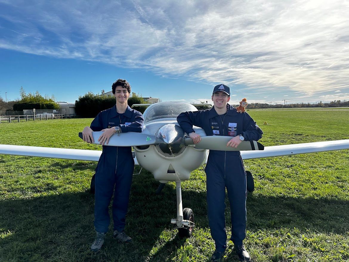 airsports_fai's tweet photo. Two young French pilots – Christophe Lamand and Lenny Marcaud – made a multi-stage European flight which they hope will inspire others to take to the skies...
Read about their project 'Ailes de demain': https://t.co/p7i8VayOxg 
#youngpilot #airsports @aeroclubfrance https://t.co/LSAUwwBX1R