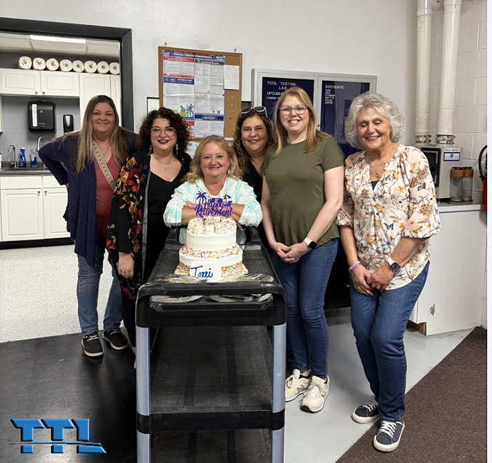 ToolTestingLab's tweet photo. Congratulations to our Office Manager, Terri Howard, who retired today after 17 years of service keeping the main office running like a precision calibrated tool. She will be truly missed! https://t.co/mCZvk8aZNf