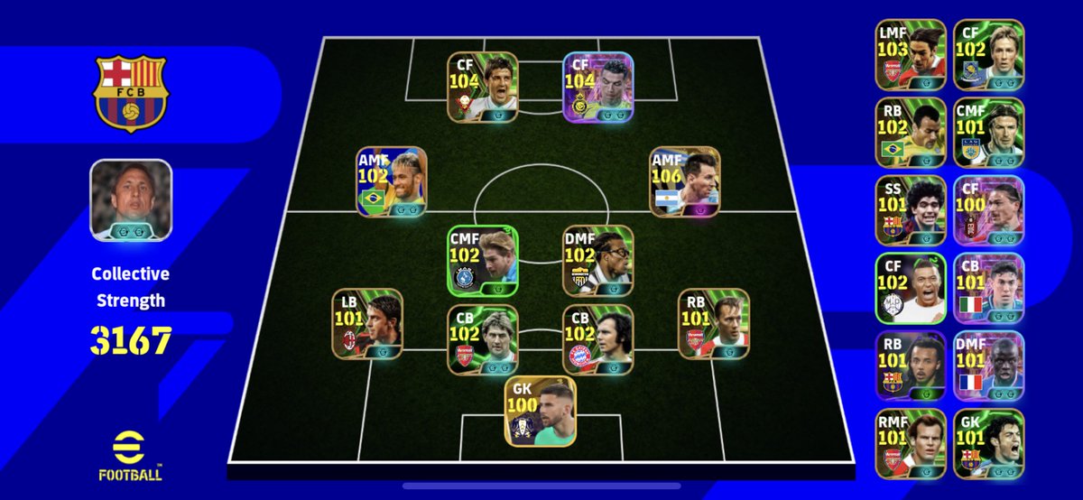 This is My First XI and Bench, Plus I got the best wall at the back, Vicario POTS have to be the best goalkeeper in game🧱💀

Let us see your full squad too 👀

#eFootball #eFootball2025 #efootball25