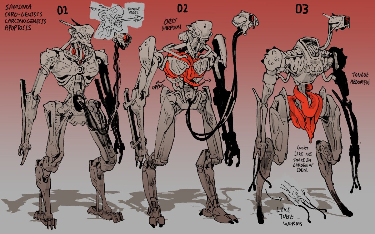 Got contracted for come concept art for a game called Gorebone. Very fun to work on