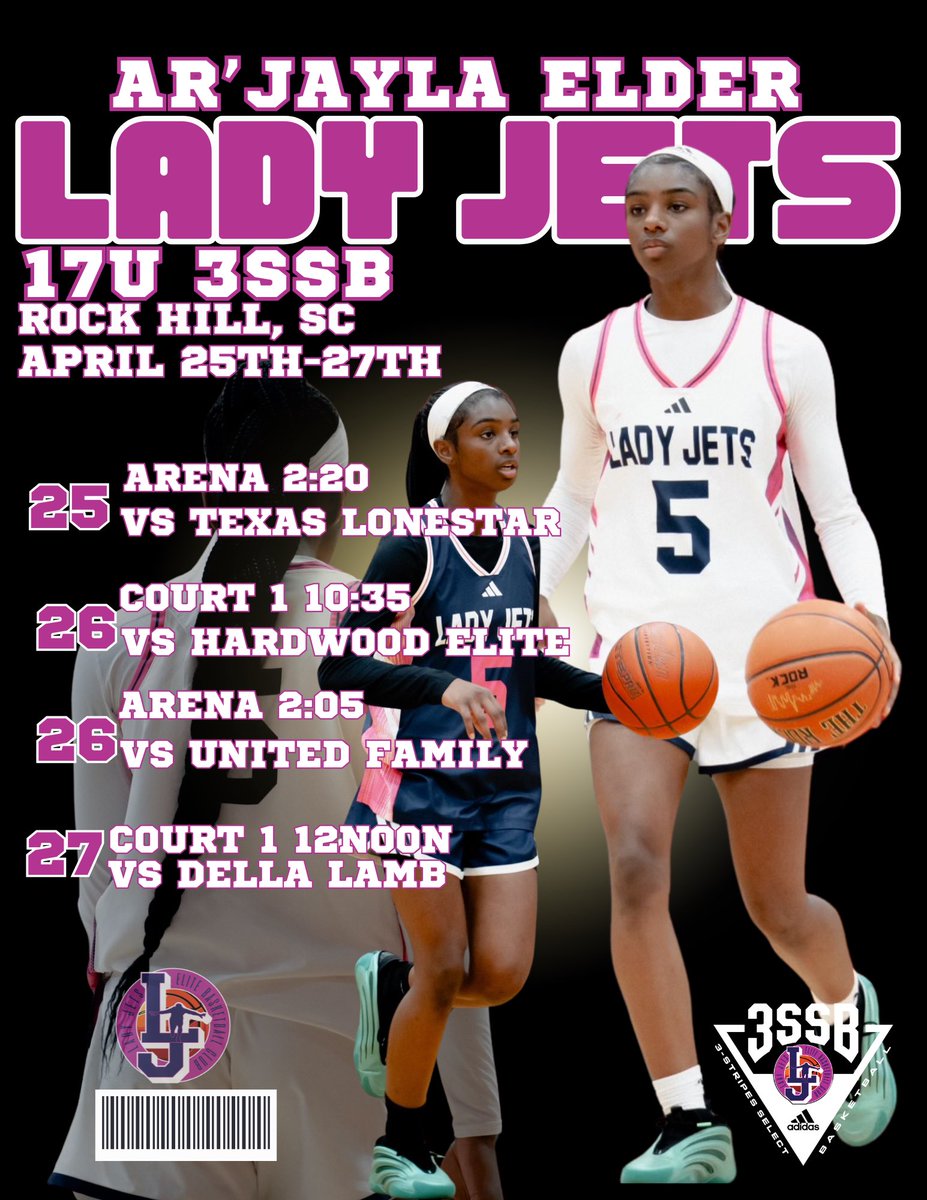 Ar’Jayla Elder (@ar_jayla) on Twitter photo It’s ⬆️ next week in Rock Hill for the live period !! <a href="/LadyJetsElite/">Lady Jets Elite</a> <a href="/LHS5PS/">Lincoln Athletics</a> <a href="/gbbladytigers/">LadyTigersGBB</a> <a href="/CoachMOOK8/">@EliteSport_U</a> <a href="/CoachGreer1119/">Coach Ashley Greer</a> #LastRide It’s ⬆️ next week in Rock Hill for the live period !! <a href="/LadyJetsElite/">Lady Jets Elite</a> <a href="/LHS5PS/">Lincoln Athletics</a> <a href="/gbbladytigers/">LadyTigersGBB</a> <a href="/CoachMOOK8/">@EliteSport_U</a> <a href="/CoachGreer1119/">Coach Ashley Greer</a> #LastRide