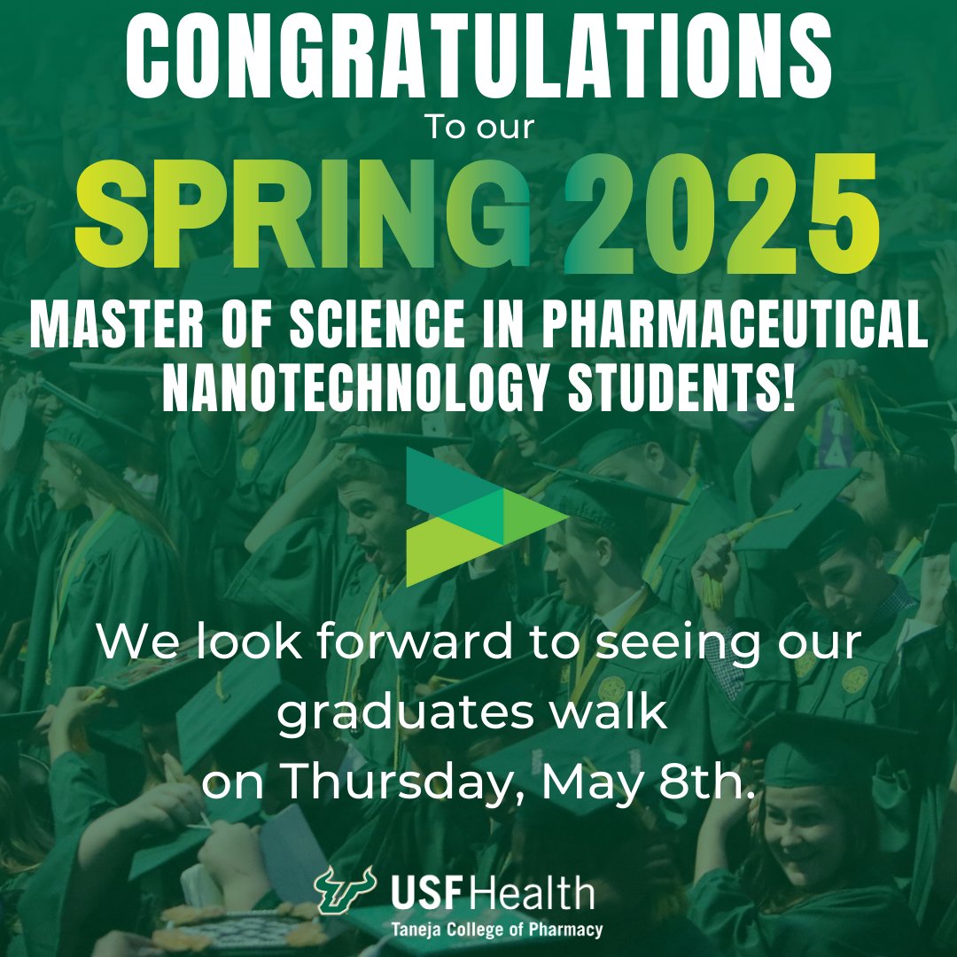 GlobalNanobio's tweet photo. I am excited to celebrate our Spring 2025 MSPN students graduating May 8. Their dedication to advancing nanotechnology inspires us, and forward to the incredible things they’ll accomplish for the future! 🎓 https://t.co/JgPgAVBdk1