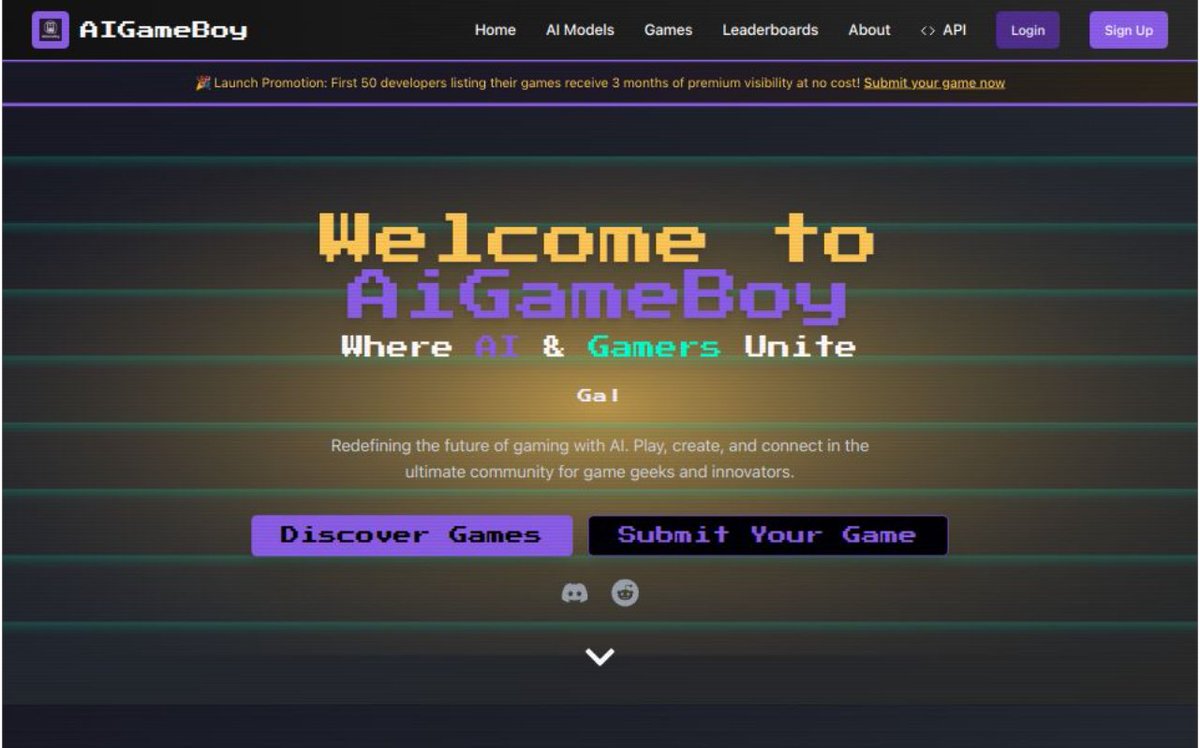 AiGameBoy's tweet photo. we just upgraded our v1.1 #AI #Games #Development #community https://t.co/88d0Qwjgpr