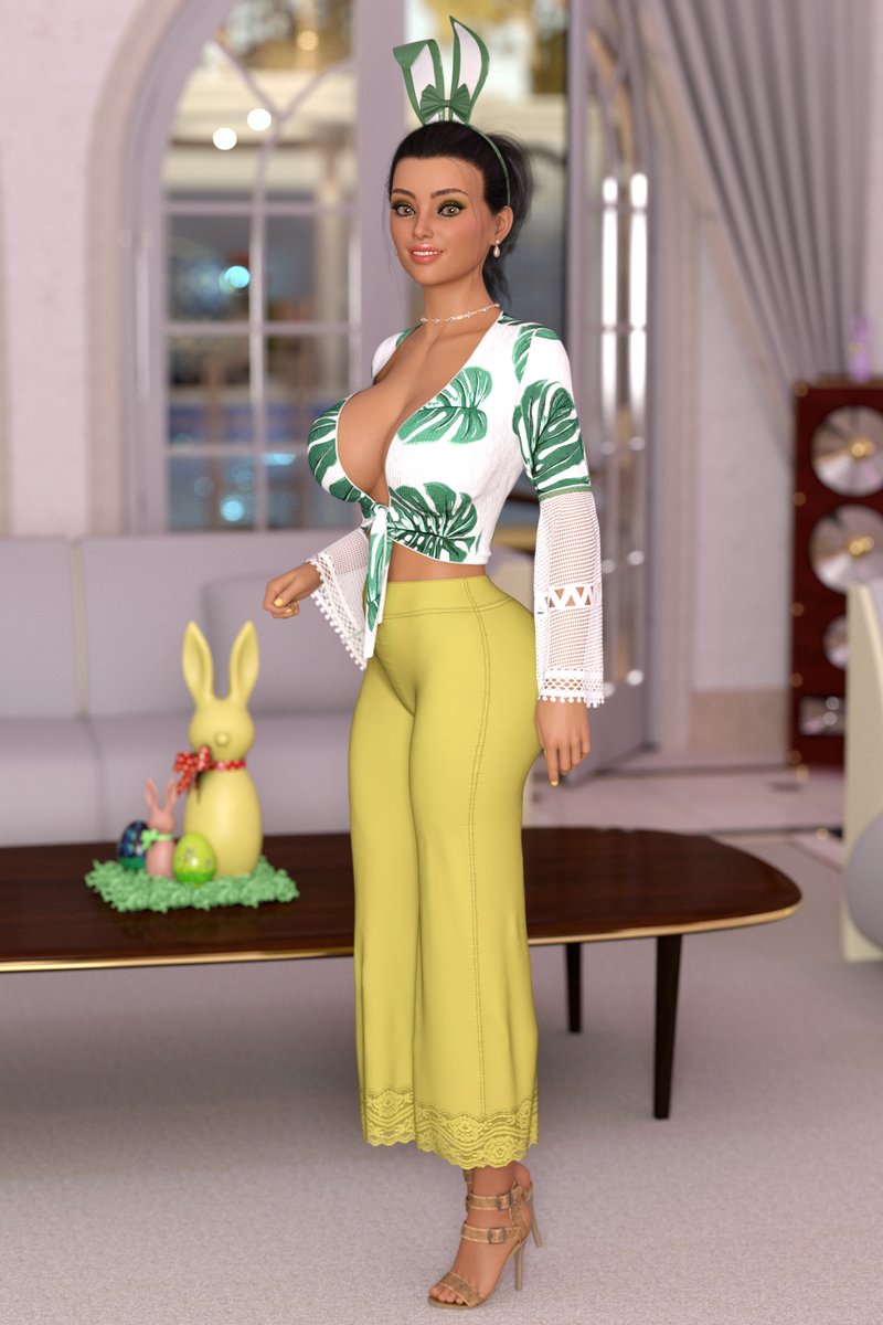 #3dx #isaacwildwood3d #nsfw #brunette #ponytail #bunnyears #heels #easterbunny 
Happy Easter! 🐰
