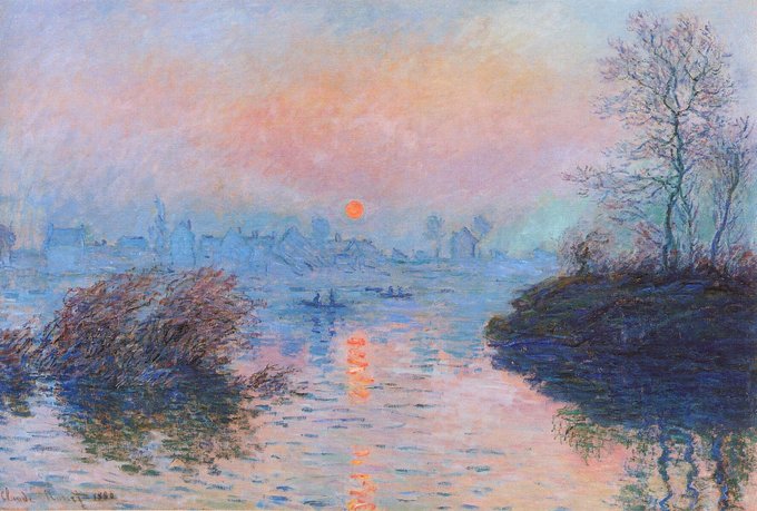 Havenlust's tweet photo. Claude Monet's Sunsets https://t.co/3cIVMr5AWJ