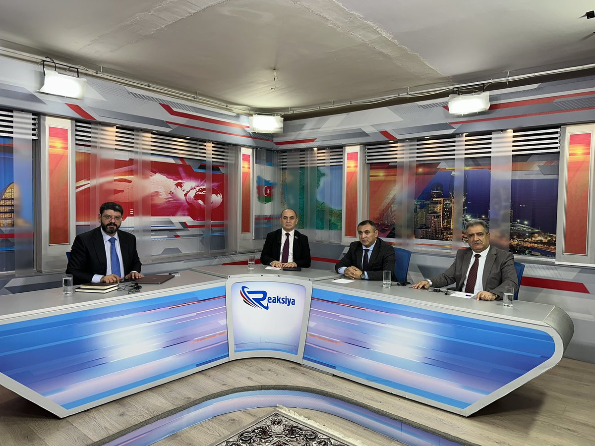 JeyhunMV's tweet photo. Reaksiya TV-də #İran Prezidentinin #Azərbaycana gözlənilən səfərini,  Orta Asiyanın türkdilli ölkələrinin #Kipr Respublikası (Yunan Kipri) ilə diplomatik münasibət qurmasını, #Ermənistanla sülh prosesini və digər məsələləri müzakirə etdik. 
#Ermənistan #Türkiyə #AvropaKomissiyası https://t.co/vBwifuj7eL