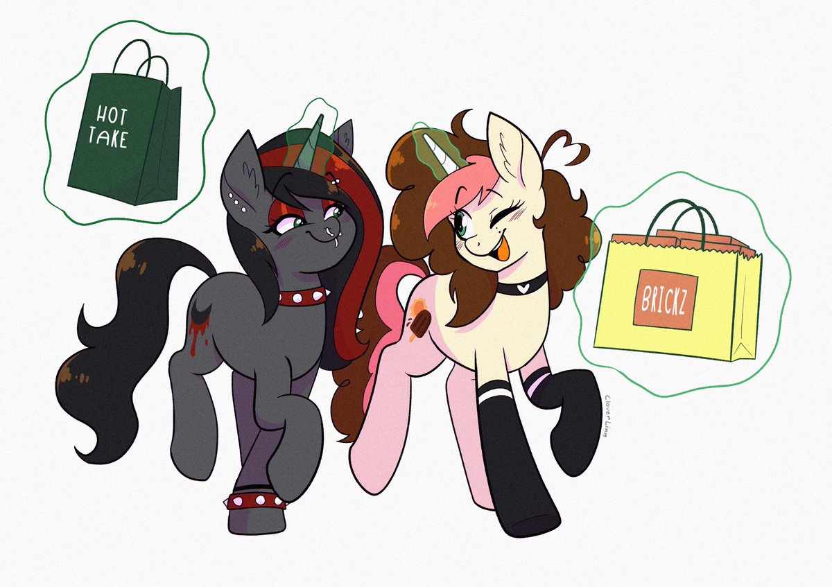 CloverL1nn's tweet photo. A gift for my sister and her girlfriend
#Mlp #oc #ponysona https://t.co/CH0Aij85W9