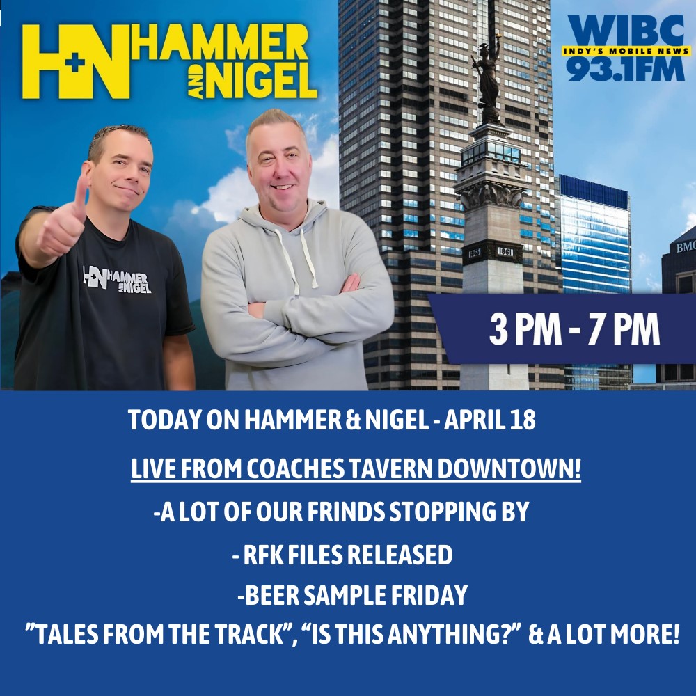 3-7 TODAY <a href="/93wibc/">93 WIBC Indianapolis</a>: LIVE FROM <a href="/CoachesTavern/">Coaches Tavern</a>!
#BeerSampleFriday w/ <a href="/MetazoaBrewing/">Metazoa Brewing Co.</a> 
Biggest stories in #Indy, <a href="/marcusbailey/">Marcus Bailey</a> w/ a look at possible storms, and a lot of our friends stopping by like <a href="/guyrelford/">Guy Relford</a> , <a href="/IndySpanglish/">IndySpanglish</a> &amp; more.
LFG!!!!!!