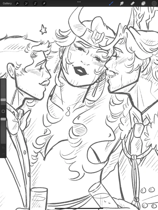 I kind of want to go back to this wip… I think it may have been for new years originally lol 🙈 