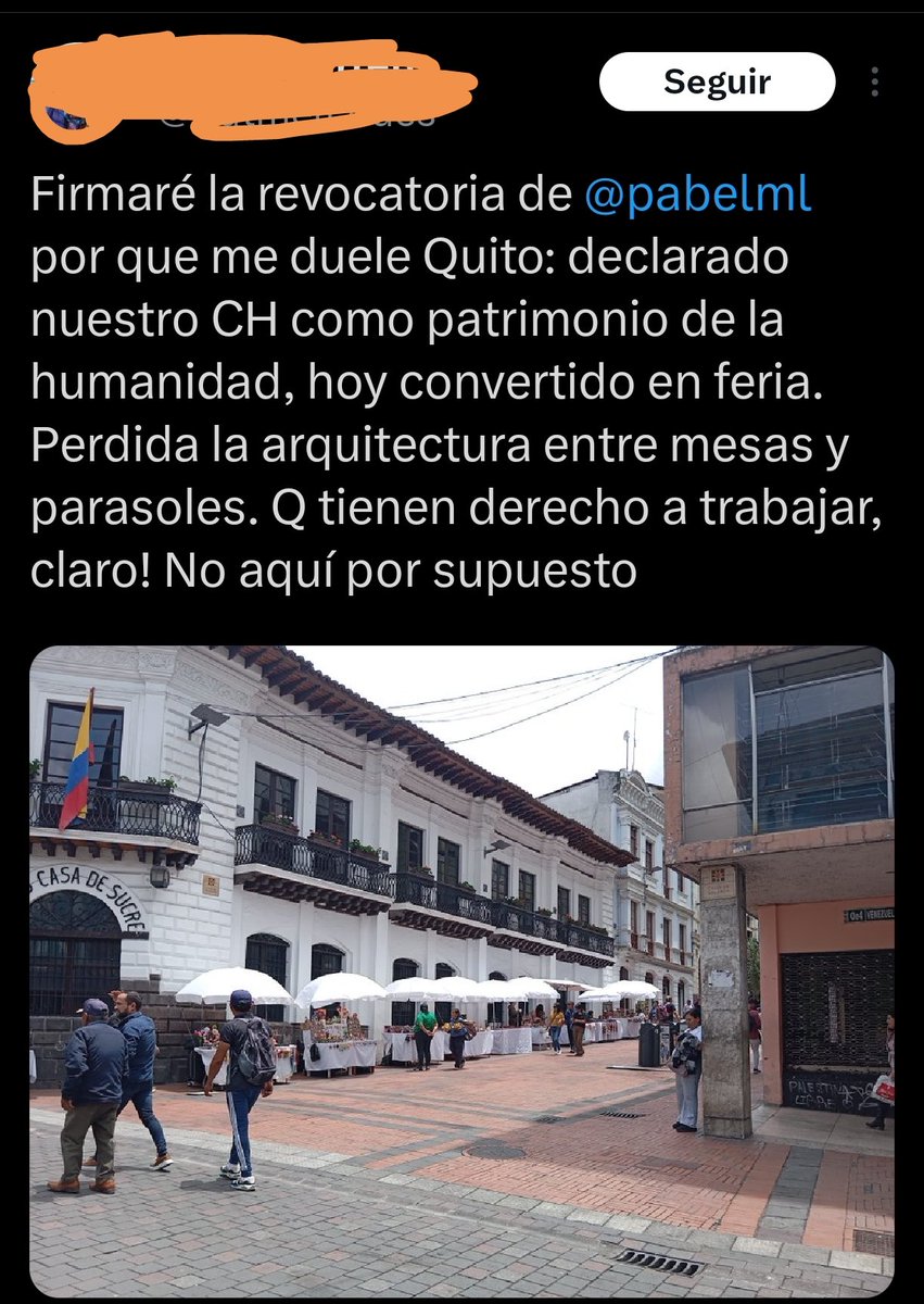 Pues yo veo puestos ordenados y gente vendiendo sus productos o servicios en total orden.

Digo, firmen lo que quieran, pero al menos busquen problemas reales como justificación.