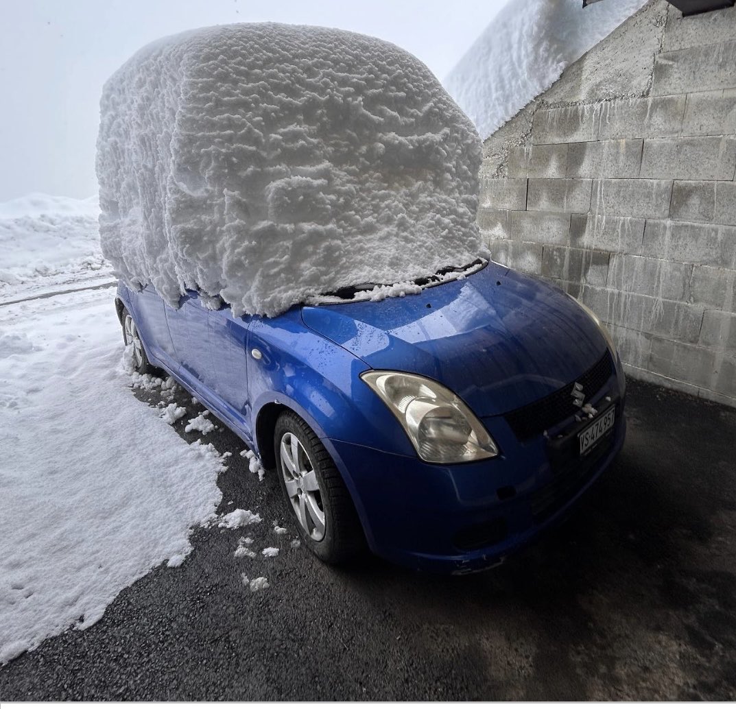 Lots of snow yesterday