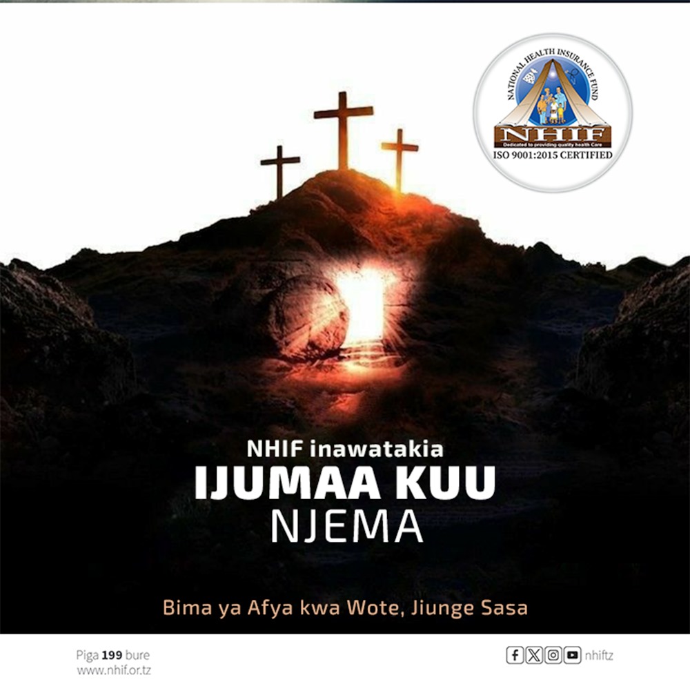 NHIF Tanzania (@nhiftz) on Twitter photo Bima ya Afya kwa Wote, Jiunge Sasa
<a href="/wizara_afyatz/">Wizara ya Afya Tanzania ๐น๐ฟ</a> <a href="/TZMsemajiMkuu/">Msemaji Mkuu wa Serikali</a> <a href="/bima_afyatz/">BIMA YA AFYA KWA WOTE ๐น๐ฟ</a>
#bimayaafyakwawote #uhakikawamatibabukwawote Bima ya Afya kwa Wote, Jiunge Sasa
<a href="/wizara_afyatz/">Wizara ya Afya Tanzania ๐น๐ฟ</a> <a href="/TZMsemajiMkuu/">Msemaji Mkuu wa Serikali</a> <a href="/bima_afyatz/">BIMA YA AFYA KWA WOTE ๐น๐ฟ</a>
#bimayaafyakwawote #uhakikawamatibabukwawote