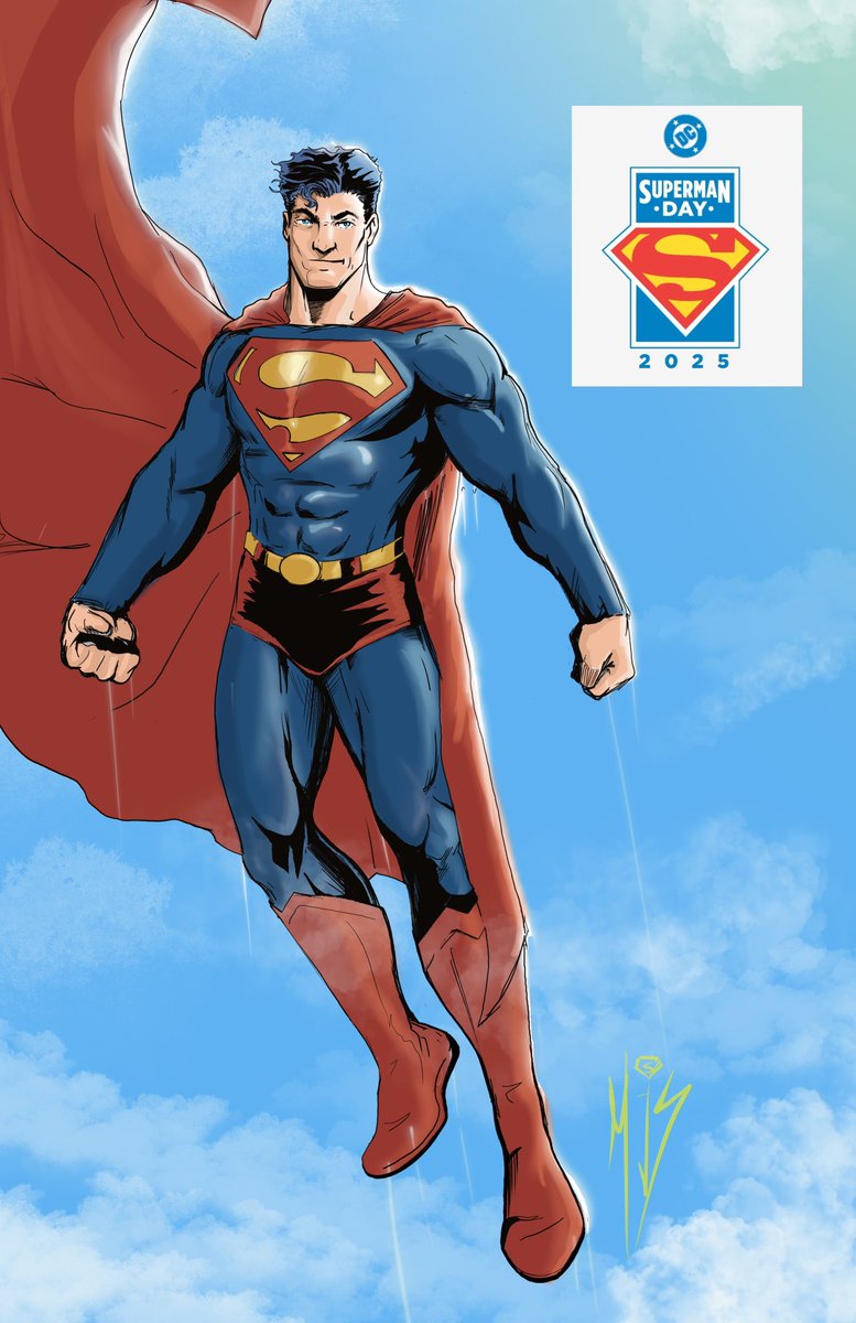 artistMJS's tweet photo. Happy #supermanday2025 #Superman  new art @DCOfficial @DCU_Updates https://t.co/jHWLv6rgvt