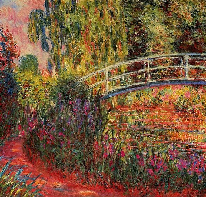 Havenlust's tweet photo. Claude Monet’s Japanese Bridge https://t.co/zGh8AoOyL4