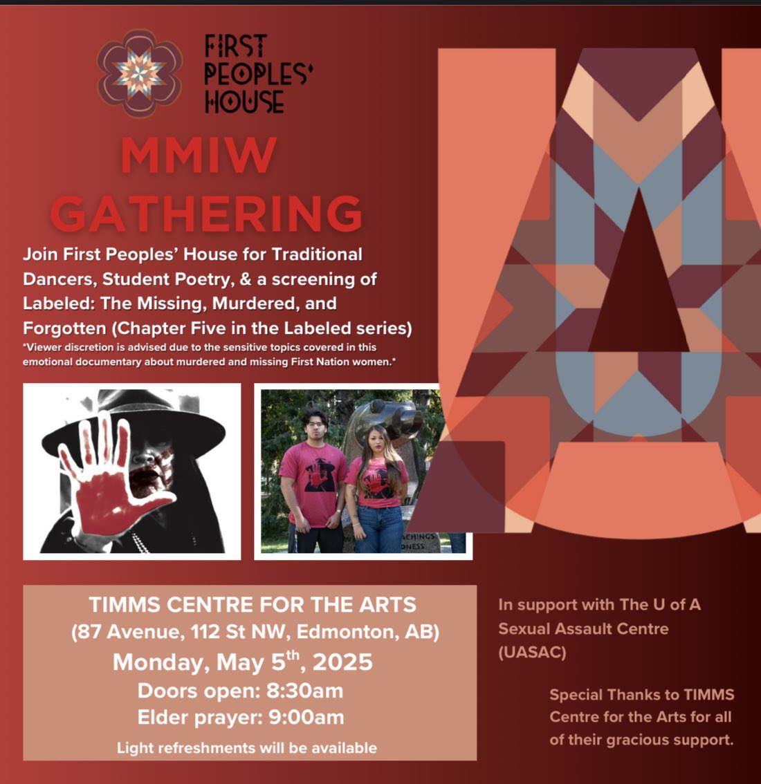 heinzsight2020's tweet image. Chapter 5 of @LabeledDoc - ‘The Missing, Murdered, and Forgotten’ will be screening on May 5th (Red Dress Day) at the University of Alberta.

Hope to see you there. 🫶