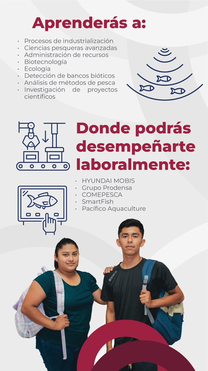 ¿Te interesa el mar, la sostenibilidad y la salud pública?
Estudia Ingeniería en Pesquerías en el #TecNMChampotón y protege los recursos marinos para un futuro mejor.

Más info: bit.ly/49GhcCr o al 982 265 5083.

#IngenieríaEnPesquerías #JaguaresDeLaBahía