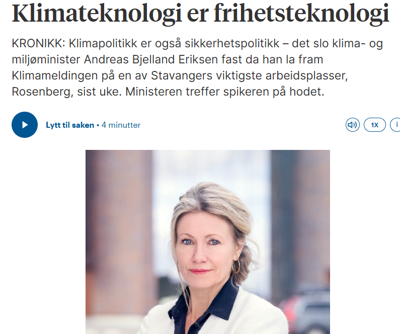 Ja, klimapolitikk henger sammen med sikkerhetspolitikk, men korrelasjonen er nok negativ